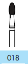 H379-018(12) Твердосплавный 12-гранный финир с неагрессивным кончиком. НТИ Германия ( NTI )